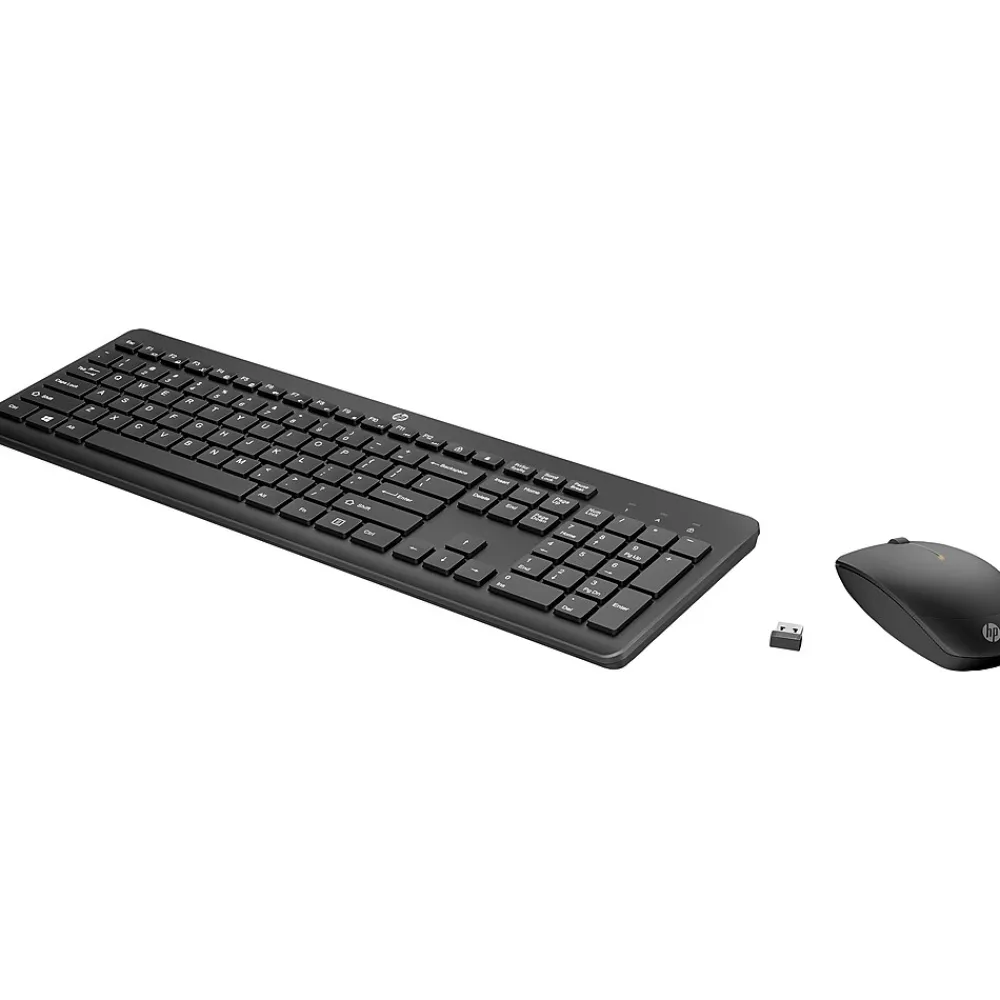 Sale HP 230 Wireless Keyboard and Optical Mouse Combo, Jet Black (18H24AA#ABA)