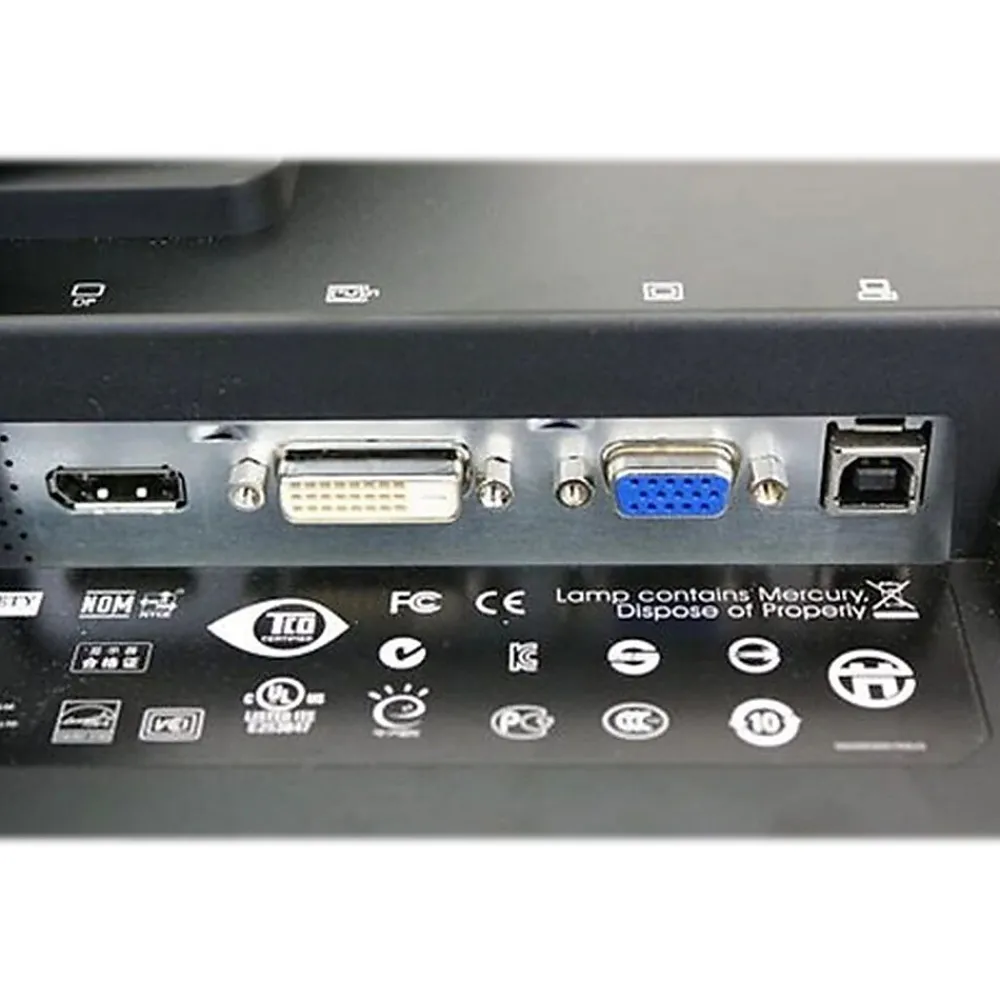 HP Compaq LA2205WG Refurbished 22" LCD Monitor, Black/Brushed Aluminum