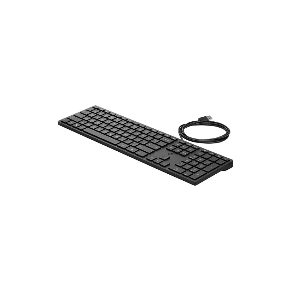 New HP Desktop 320K Wired Keyboard (9SR37UT#ABA)