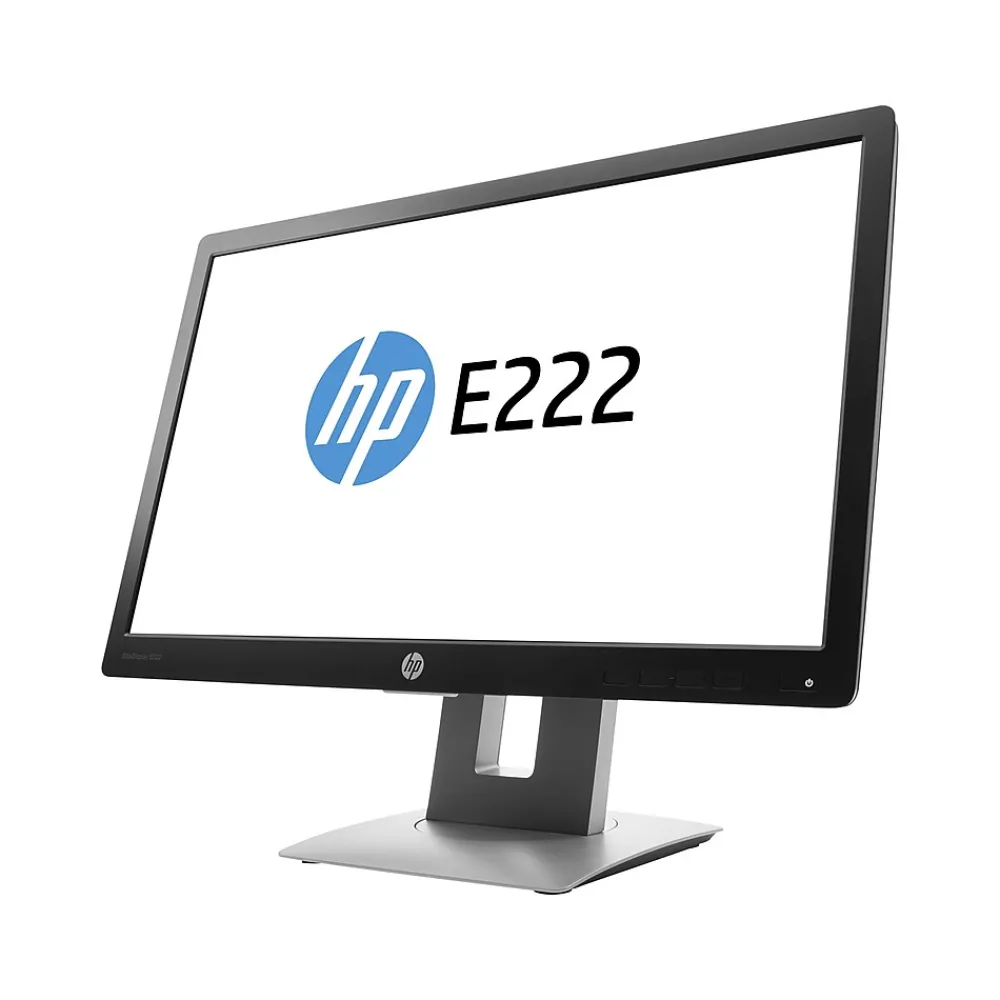 Clearance HP EliteDisplay Refurbished 21.5" LED Monitor, Black/Silver (R-E222)