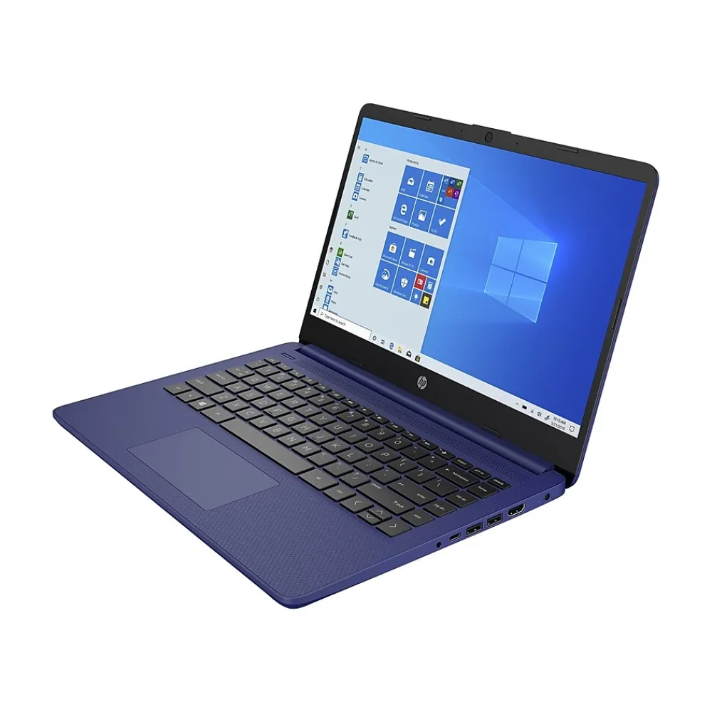 Outlet HP Laptop 14" LED Touch-Screen Laptop, Intel Celeron, 2.8 Ghz, 4GB RAM, 64GB SSD, Windows 10, Indigo Blue (47X80UA#ABA)