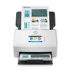 HP ScanJet Enterprise Flow N7000 Snw1 Duplex Desktop Document Scanner, White (6FW10A#BGJ)