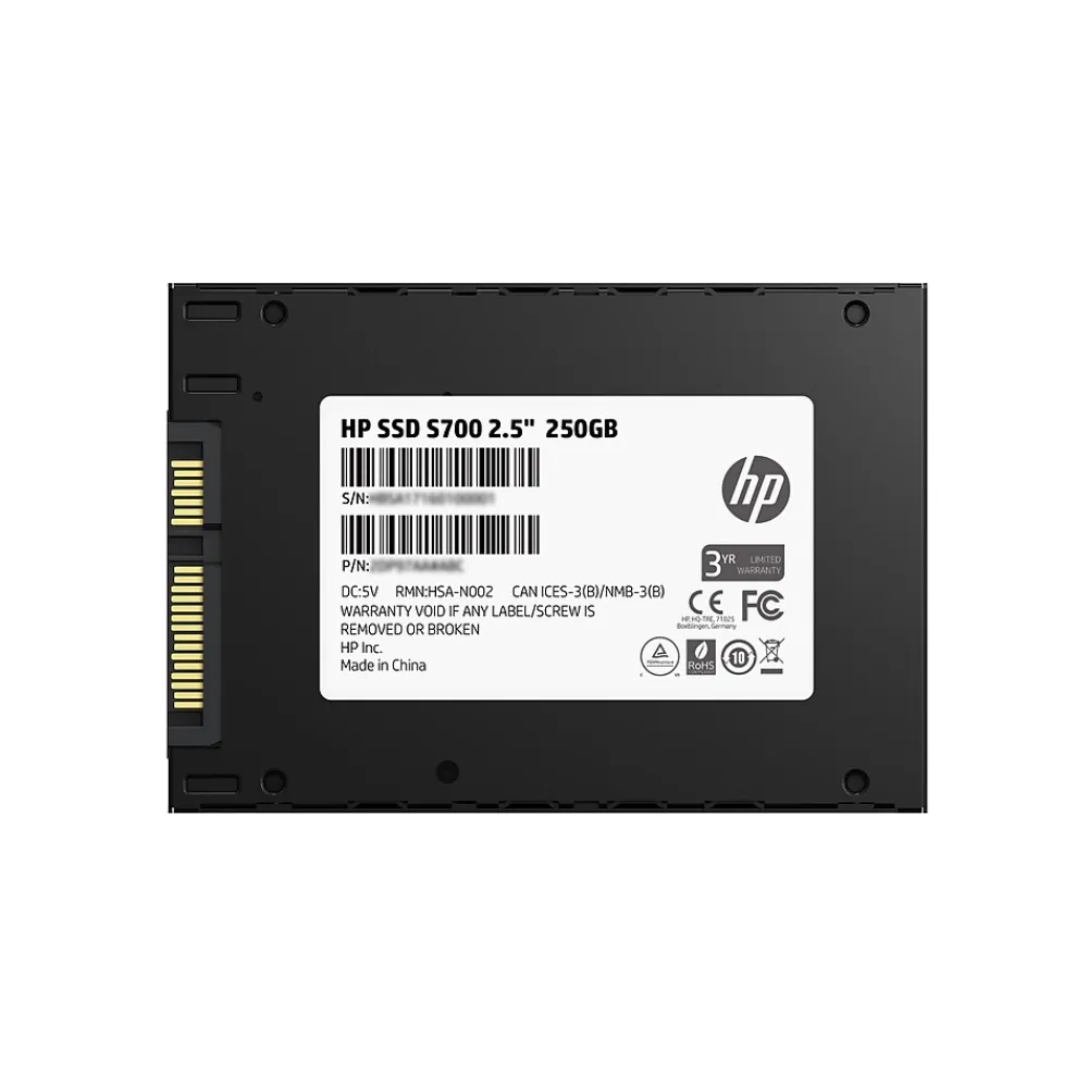Sale HP Solid State Internal Hard Drive S700, 250GB 2.5" SATA III 3D NAND