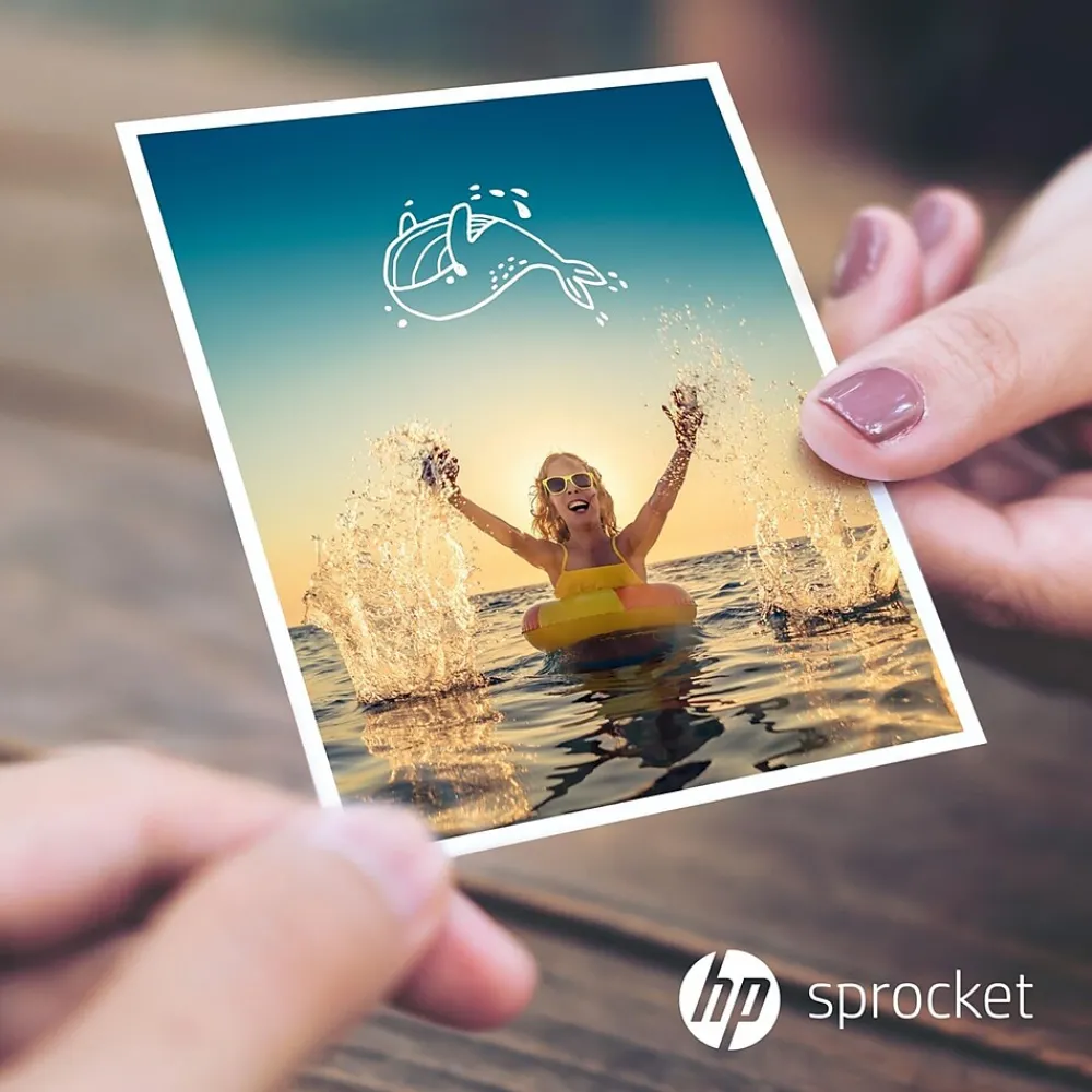 Photo Paper*HP Sprocket 3.5 x 4.25" Zink Sticky-Backed Photo Paper, 20 Sheets/Pack (IZ3X420)