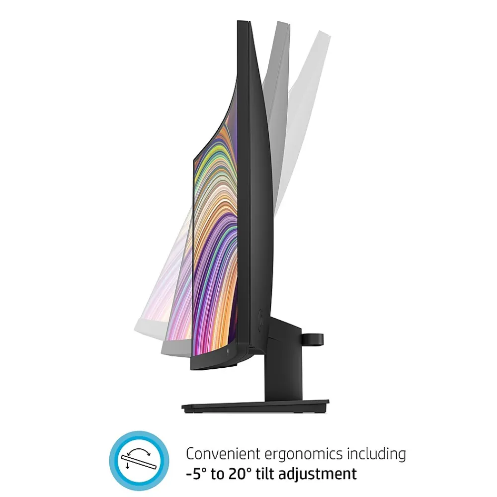 Hot HP V27c G5 27" Curved LCD Monitor, Black (65P60AA#ABA)