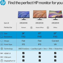 New HP V27i G5 27