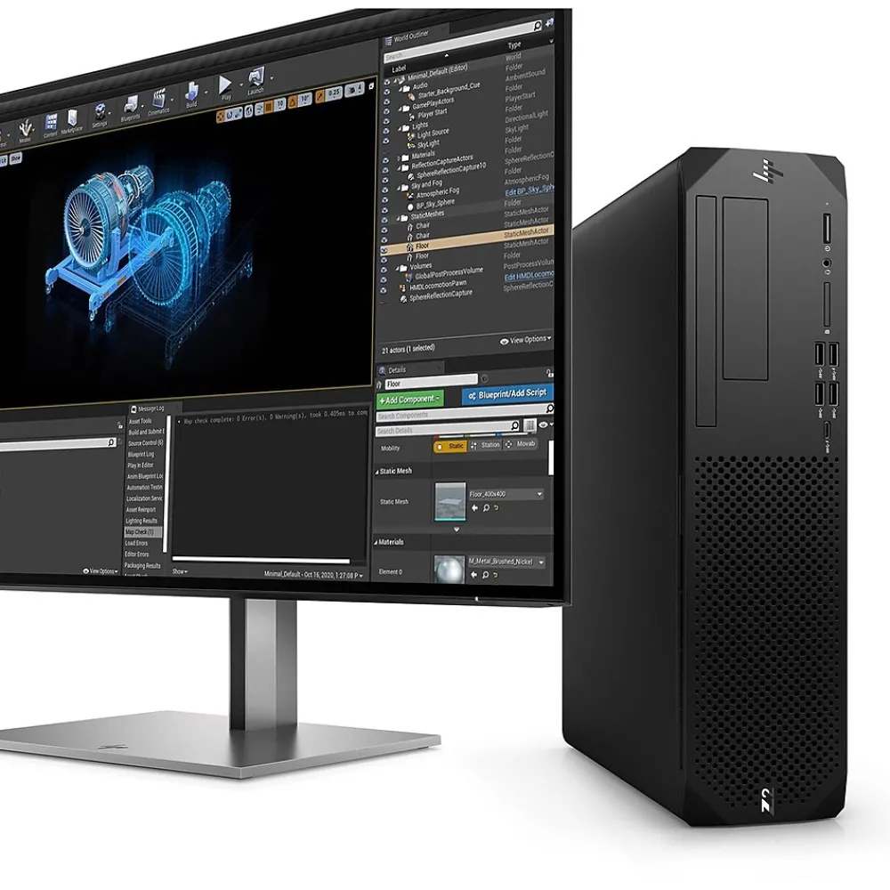 Outlet HP Z2 G9 Desktop Computer, Intel Core i7 14700K, 32GB Memory, 1TB SSD, Windows 11 Professional (A1NU5UT#ABA)