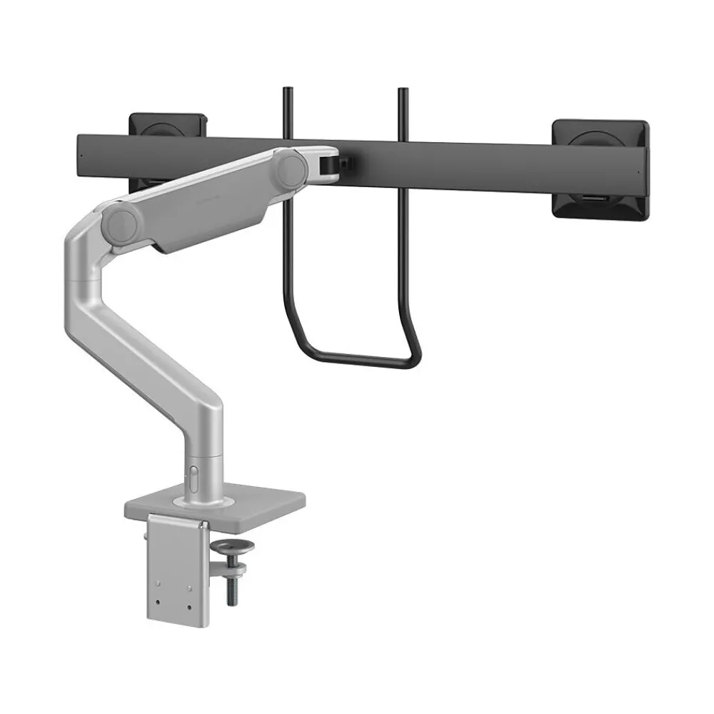 Best Humanscale Adjustable Dual Arms, Up to 28" Monitor, Silver (M82HGS)