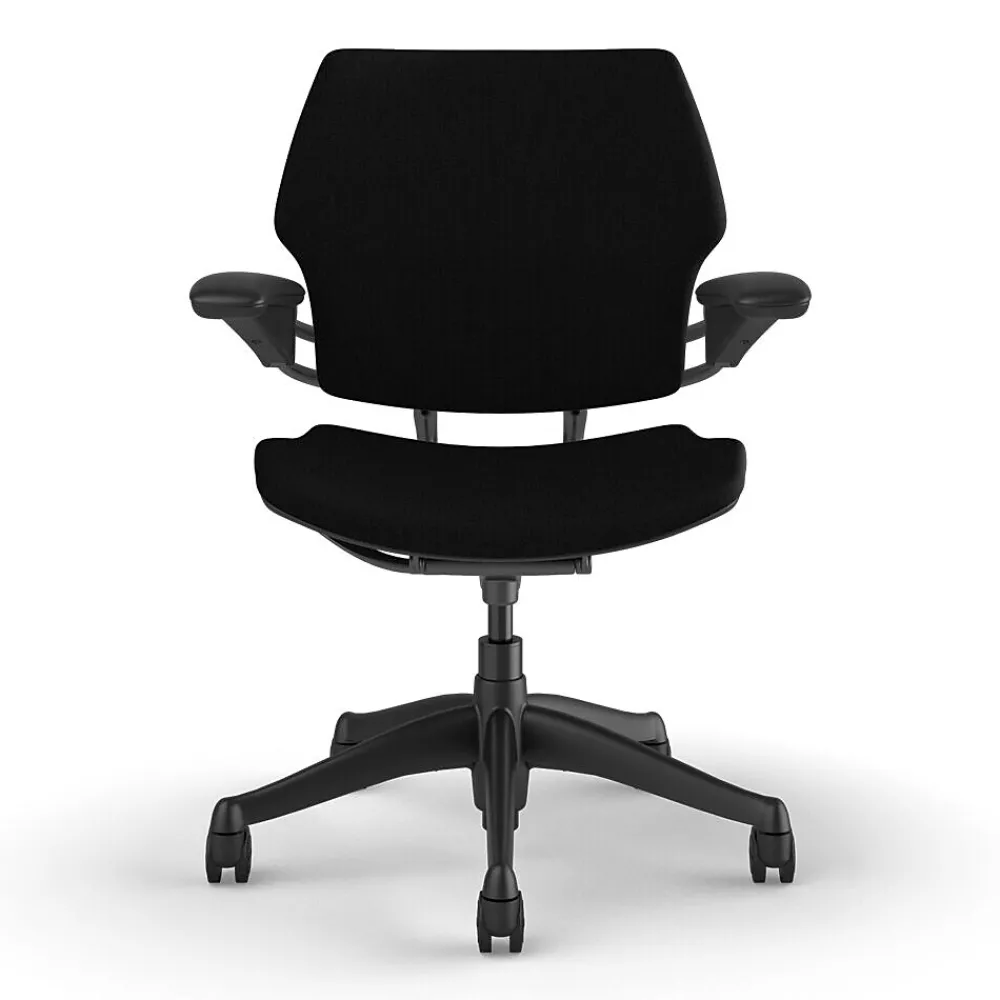 Office Chairs*Humanscale Freedom Ergonomic Fabric Swivel Task Chair, Black (F111GCF10XFSHNSC)