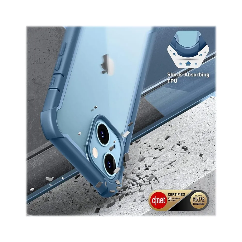 i-Blason Ares Blue Bumper Case for iPhone 13 (iPhone2021-6.1-Ares-SP-Azure)