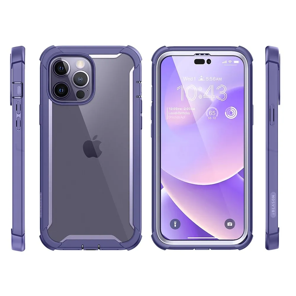 i-Blason Ares Deep Purple Case for iPhone 14 Pro (iPhone2022Pro-6.1-Ares-SP-Mauve)