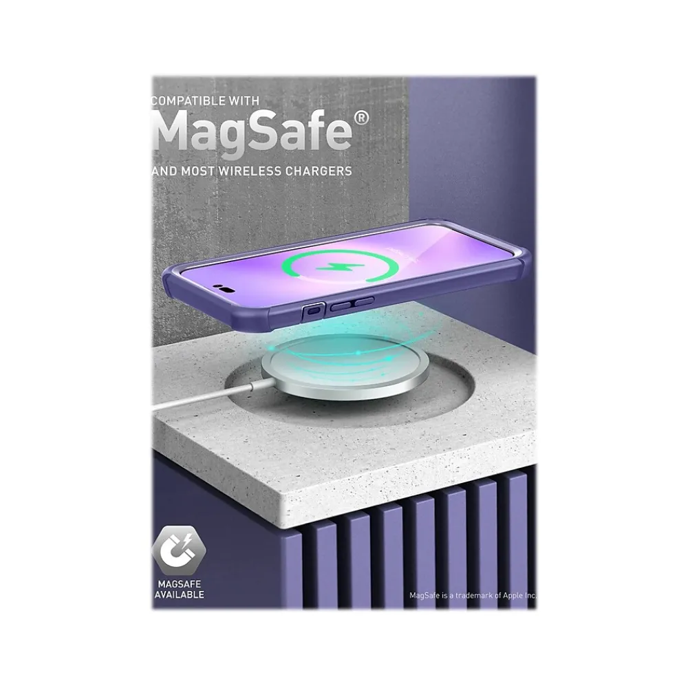 i-Blason Ares Deep Purple Case for iPhone 14 Pro (iPhone2022Pro-6.1-Ares-SP-Mauve)