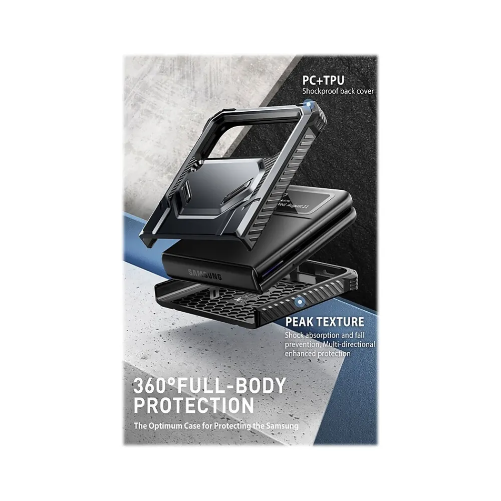 i-Blason Armorbox Black Rugged Case for Samsung Galaxy Z Flip4 (Galaxy2022-ZFlip4-5G-Armorbox-Black)