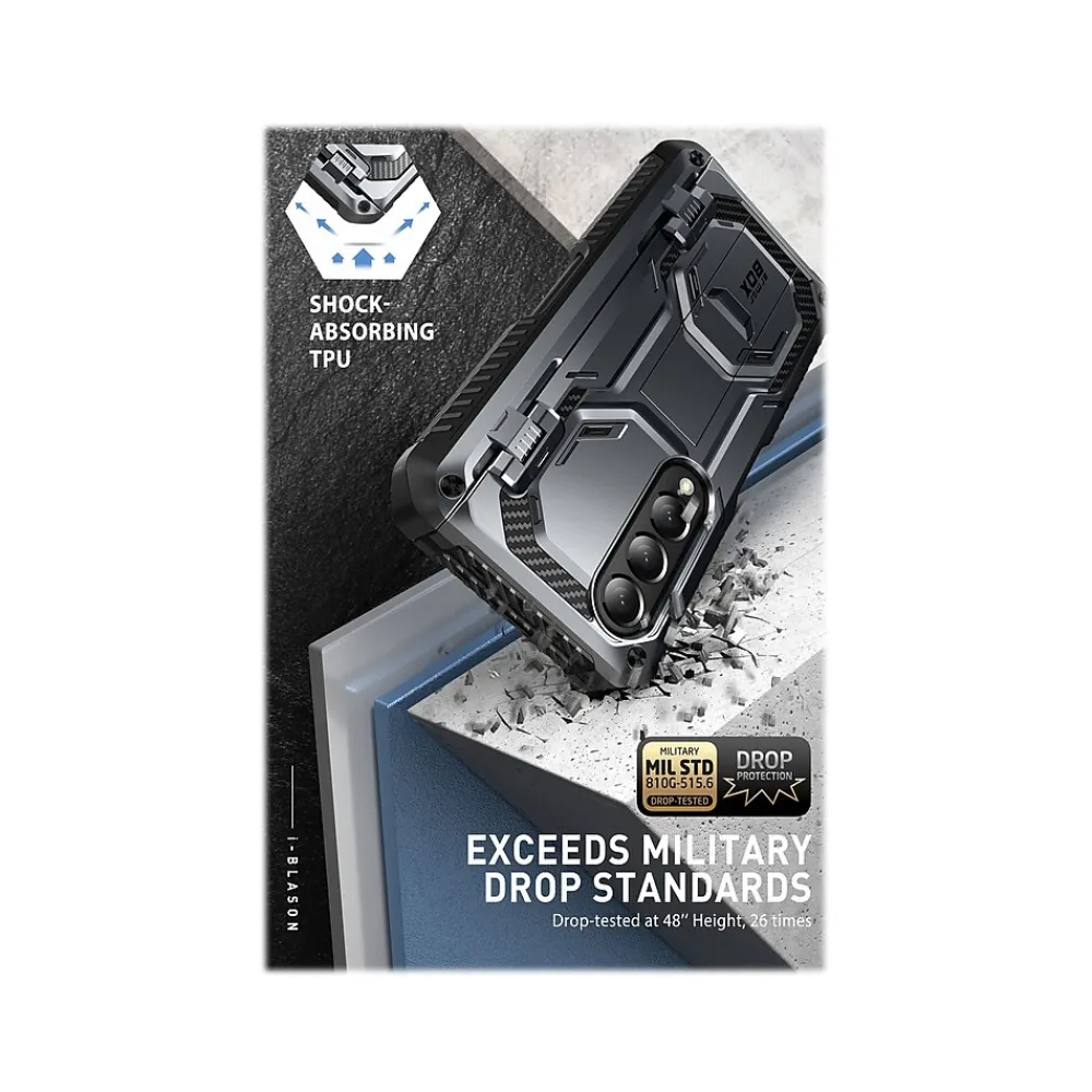 i-Blason Armorbox Black Rugged Case for Samsung Galaxy Z Fold4 (Galaxy2022-ZFold4-5G-Armorbox-SP-Black)