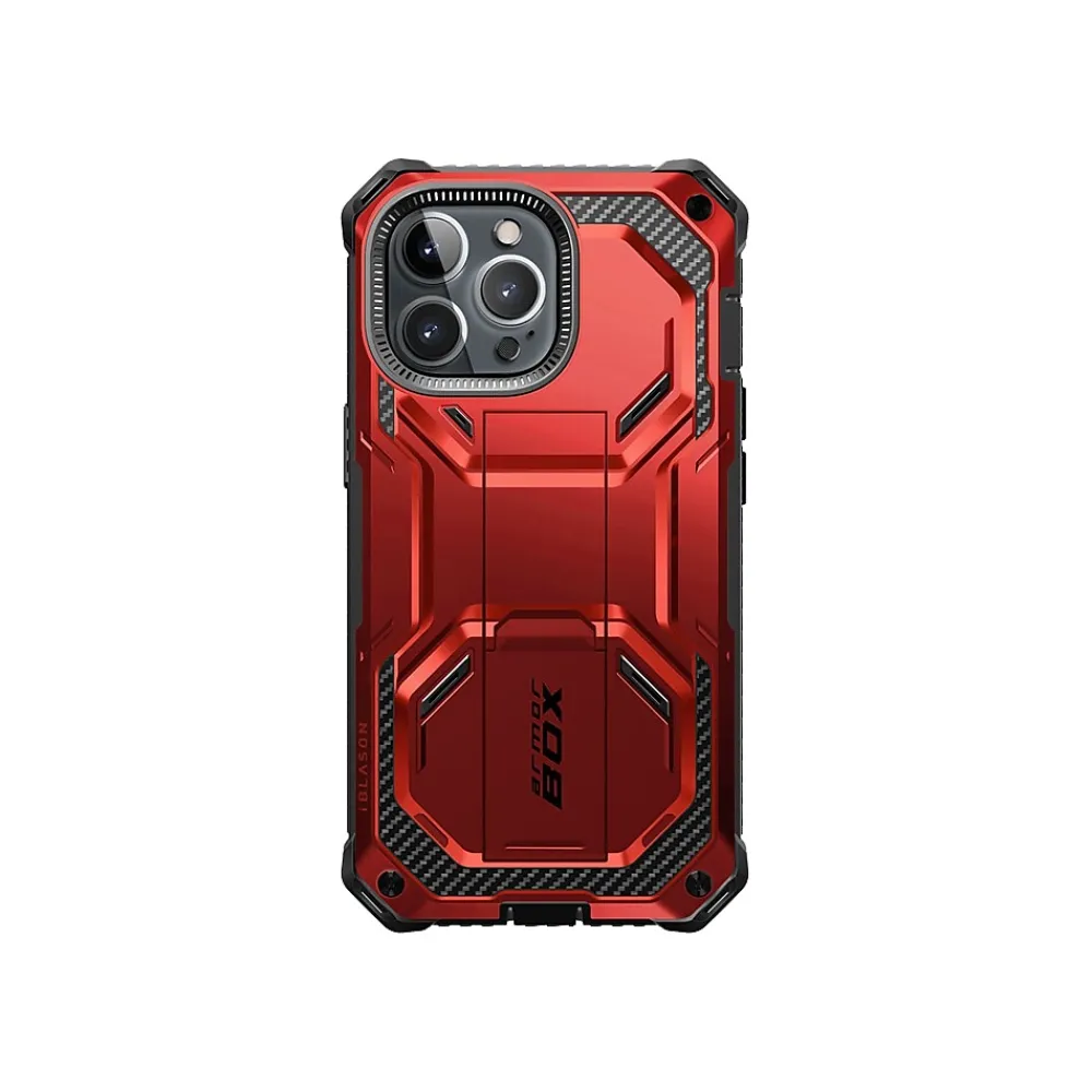 i-Blason Armorbox Metallic Red Rugged Case for iPhone 14 Pro Max (iPhone2022Pro-6.7-Armorbox-SP-Ruddy)