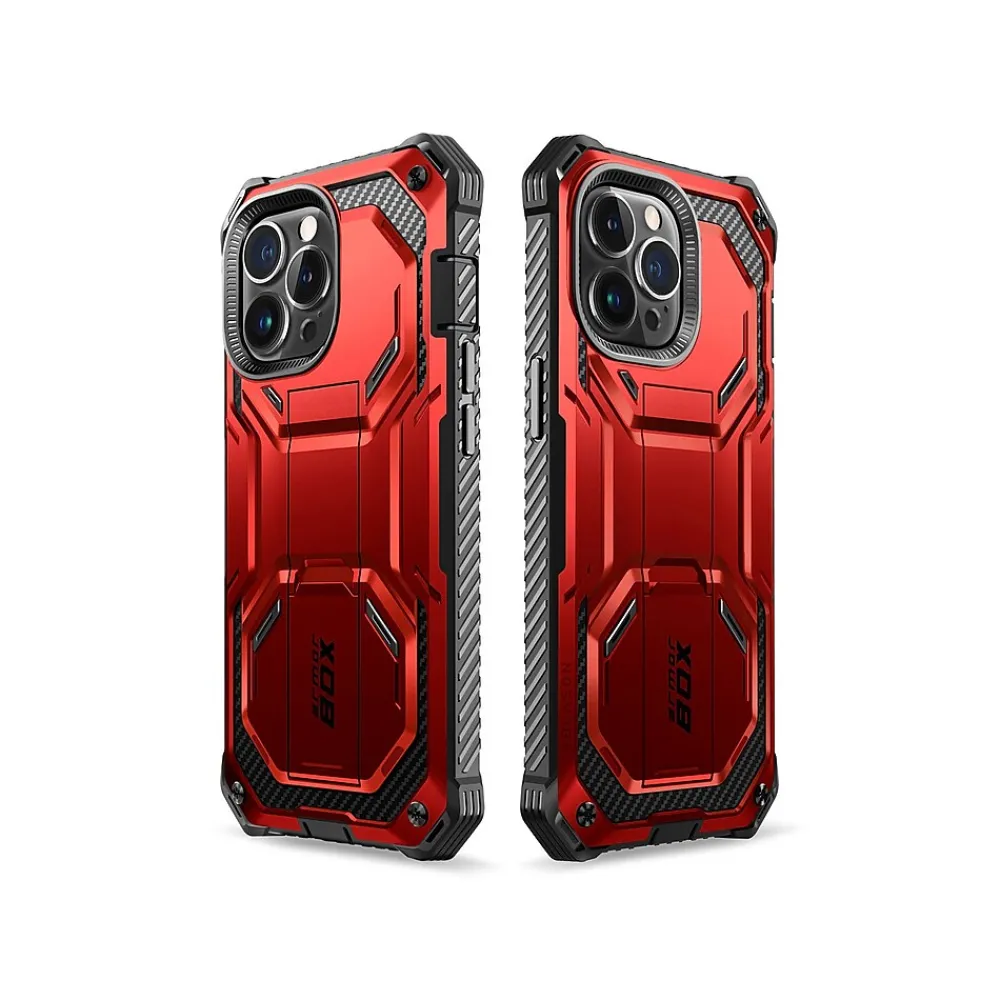 i-Blason Armorbox Metallic Red Rugged Case for iPhone 14 Pro Max (iPhone2022Pro-6.7-Armorbox-SP-Ruddy)
