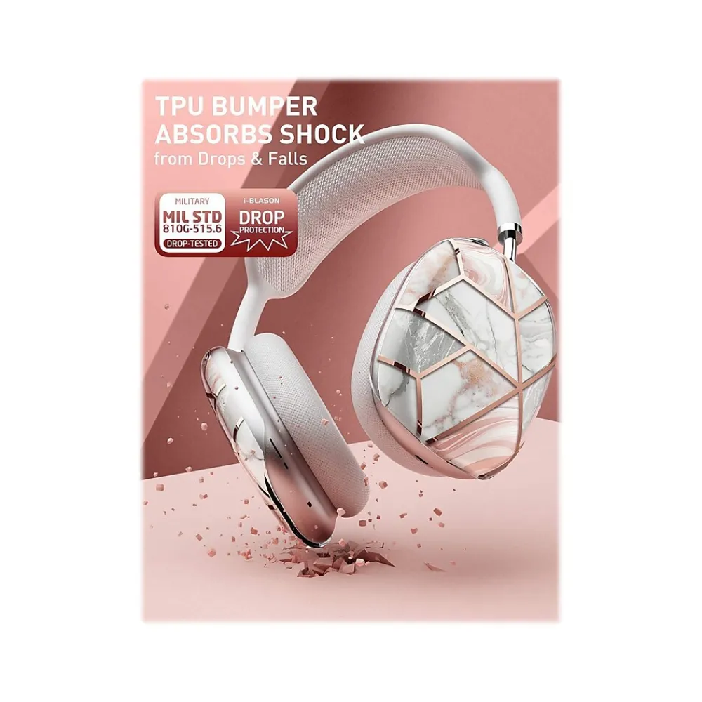 Cosmo Case for AirPods Max, Marble Pink (AirPodsMax2020-Kits-Cosmo-Marble)<i-Blason Clearance