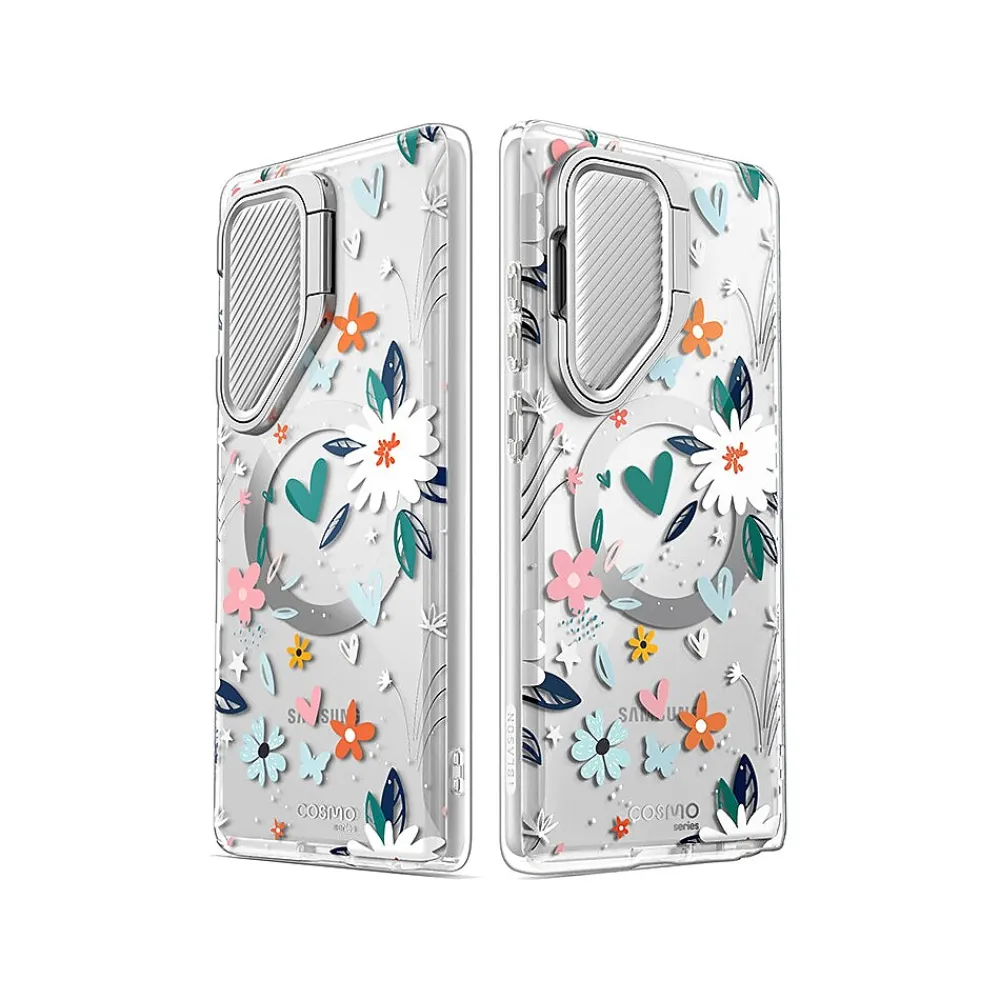 i-Blason Cosmo Clear Paint MagSafe Case for Samsung Galaxy S24 Ultra, Shock-Absorbing