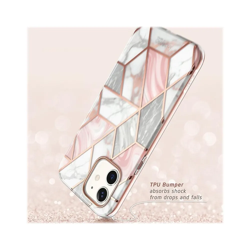 i-Blason Cosmo MagSafe Rugged Case for iPhone 12 mini, Marble Pink (iPhone2020-5.4-Cosmo-SP-Marble)