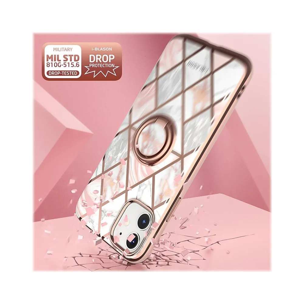 i-Blason Cosmo Marble Pink Snap Case for iPhone 12 mini (iPhone2020-5.4-CosSnap-Marble)