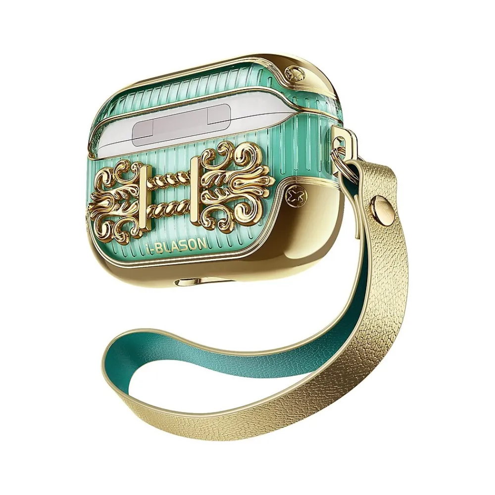 Duchess Case for Apple AirPods Pro, Green (AirPodsPro2019-Duchess-Gold)<i-Blason Online