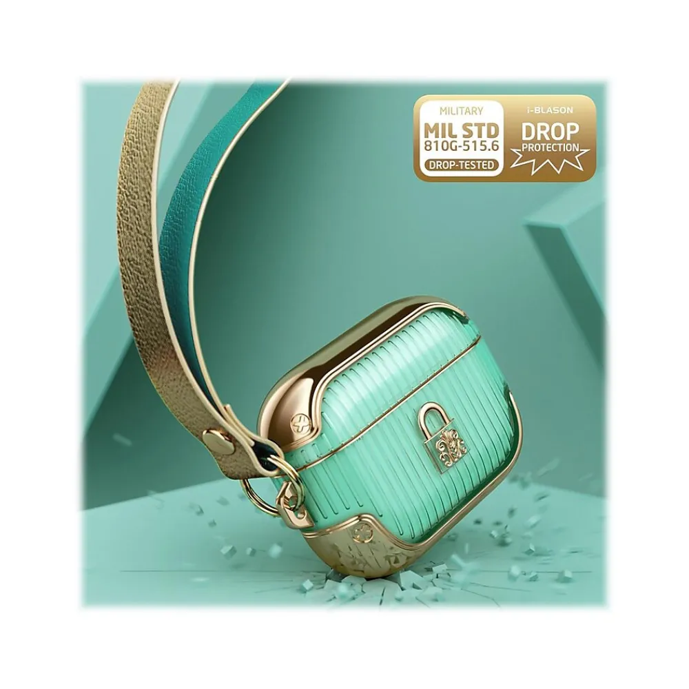 Duchess Case for Apple AirPods Pro, Green (AirPodsPro2019-Duchess-Gold)<i-Blason Online