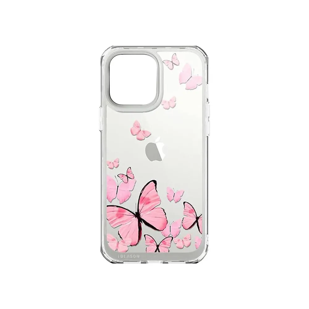 i-Blason Halo Butterfly Pink Snap Case for iPhone 13 Pro Max (iPhone2021-6.7-Halo-E)