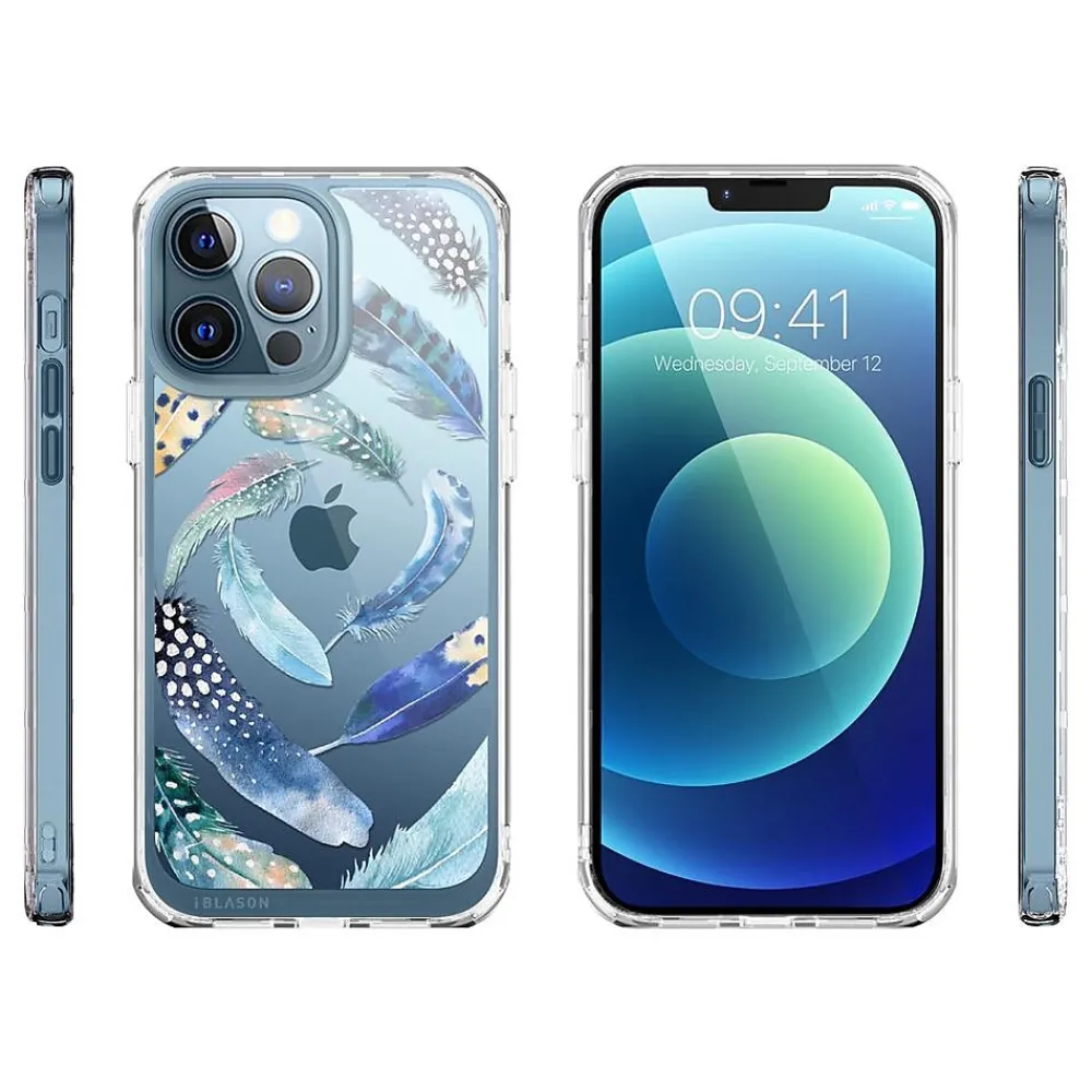 i-Blason Halo Feather Swirl Snap Case for iPhone 13 Pro Max (iPhone2021-6.7-Halo-C)