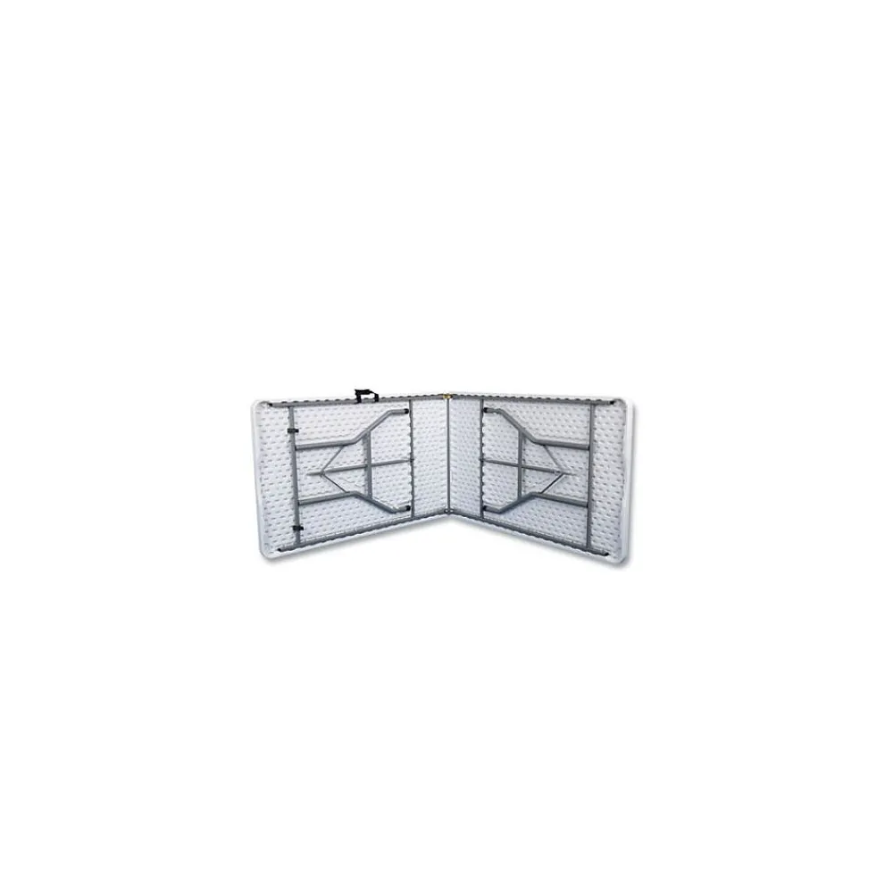 Folding Tables*ICEBERG Bifold Resin Folding Table, Rectangular, 94.5" x 29.9" x 30", White Granite Top, 2/Pack (ICE61273)