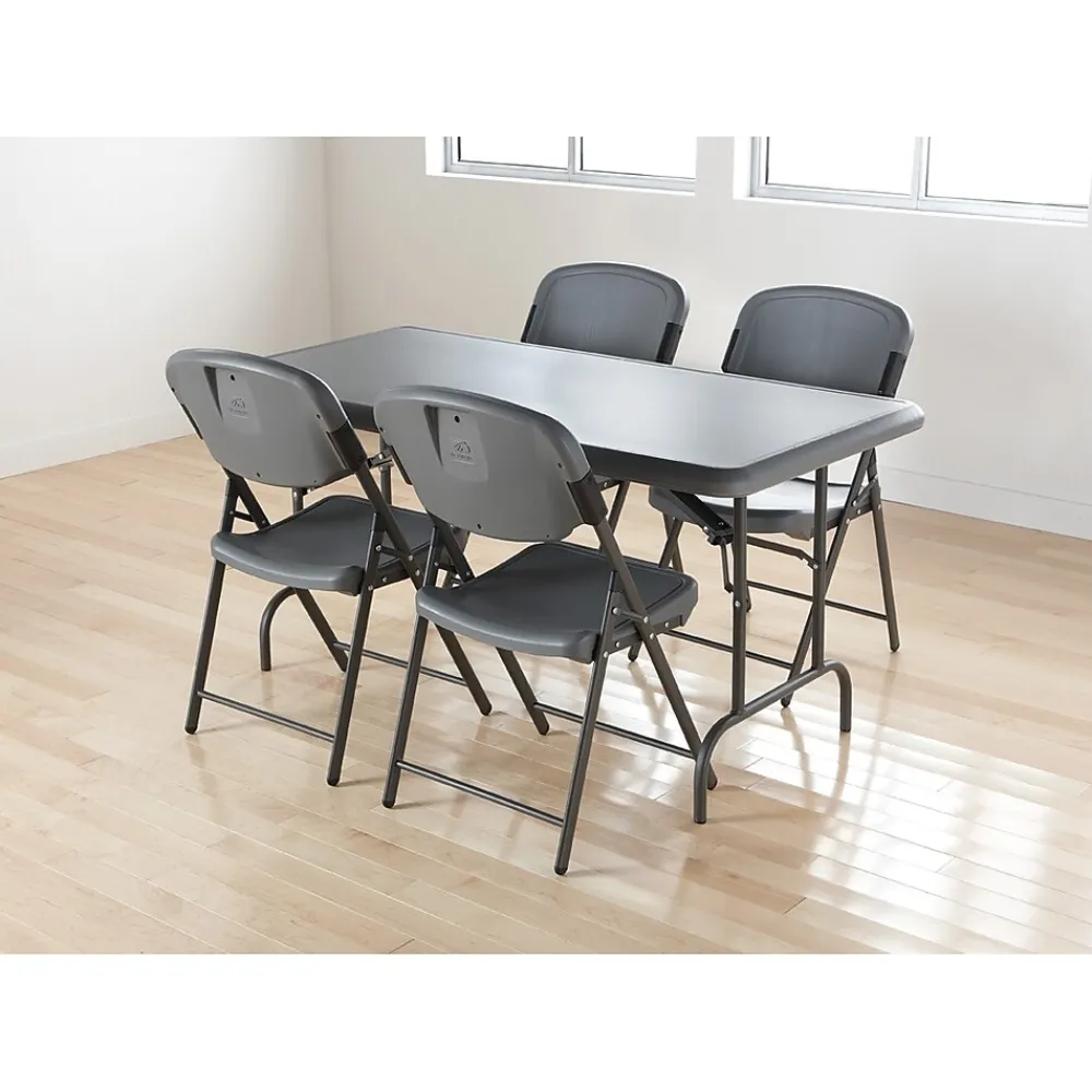 Folding Tables*ICEBERG ® IndestrucTables TOO™ 1200 Series Folding Table, 60x30", Charcoal