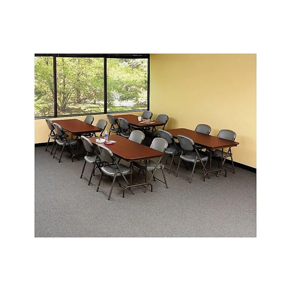 Folding Tables*ICEBERG Premium Folding Table, 72" x 30", Mahogany (55224)