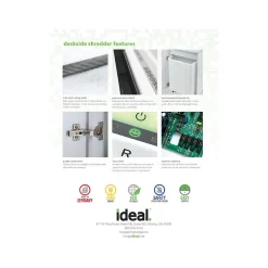 IDEAL 2445 P-7 Security 14 Sheet Super Micro Cut Commercial Shredder (IDEDSH0067H)