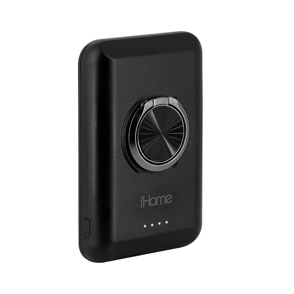 MagSafe Magnetic Power Bank for iPhone 12/13, 5000mAh, Black (2IHPP0852B4L2)<iHome New