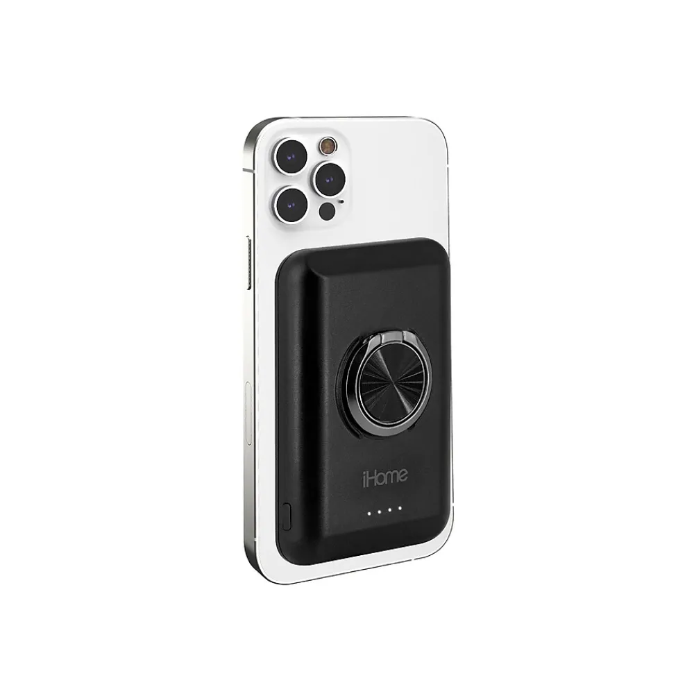 MagSafe Magnetic Power Bank for iPhone 12/13, 5000mAh, Black (2IHPP0852B4L2)<iHome New