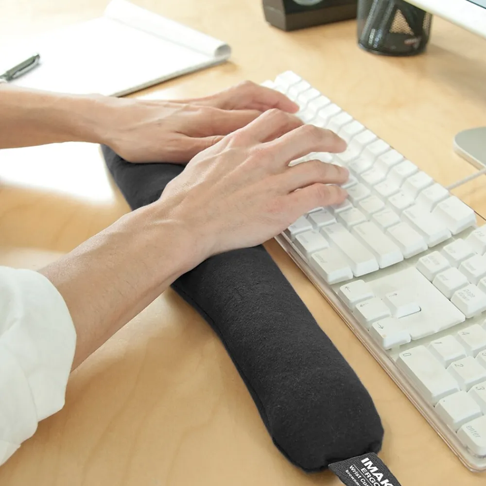 Best IMAK Cushion Keyboard Ergobeads Wrist Rest, Non-Skid Base, Black (A10160)