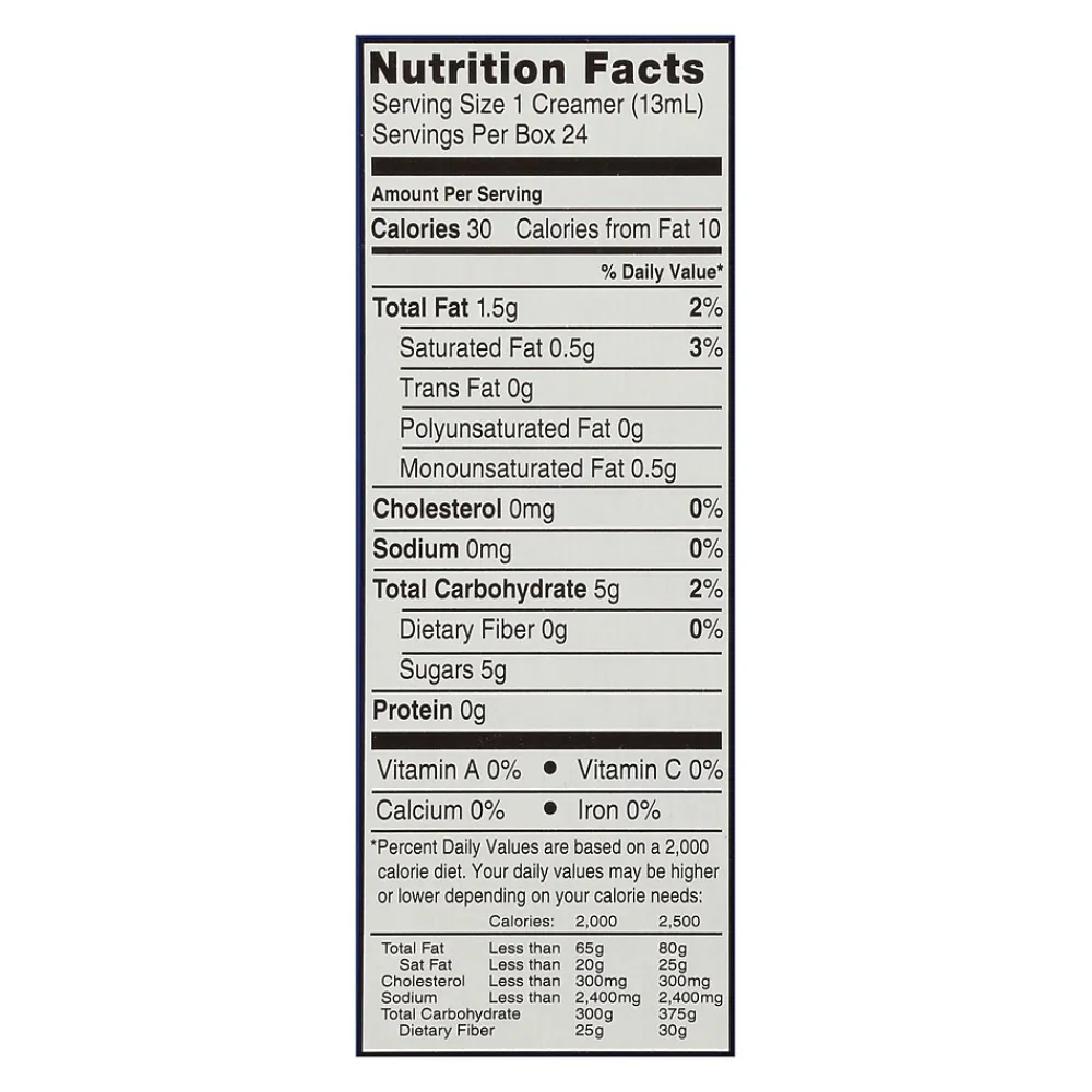 International Delight Hazelnut Dairy Free Liquid Creamer, 0.44 oz., 24/Box (WWI100680)
