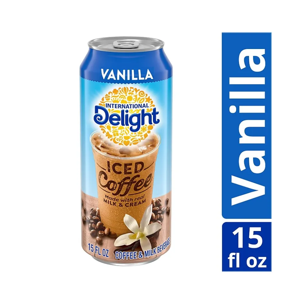 International Delight Iced Vanilla Coffee, 15 fl. oz., 12/Carton (745189/177175)