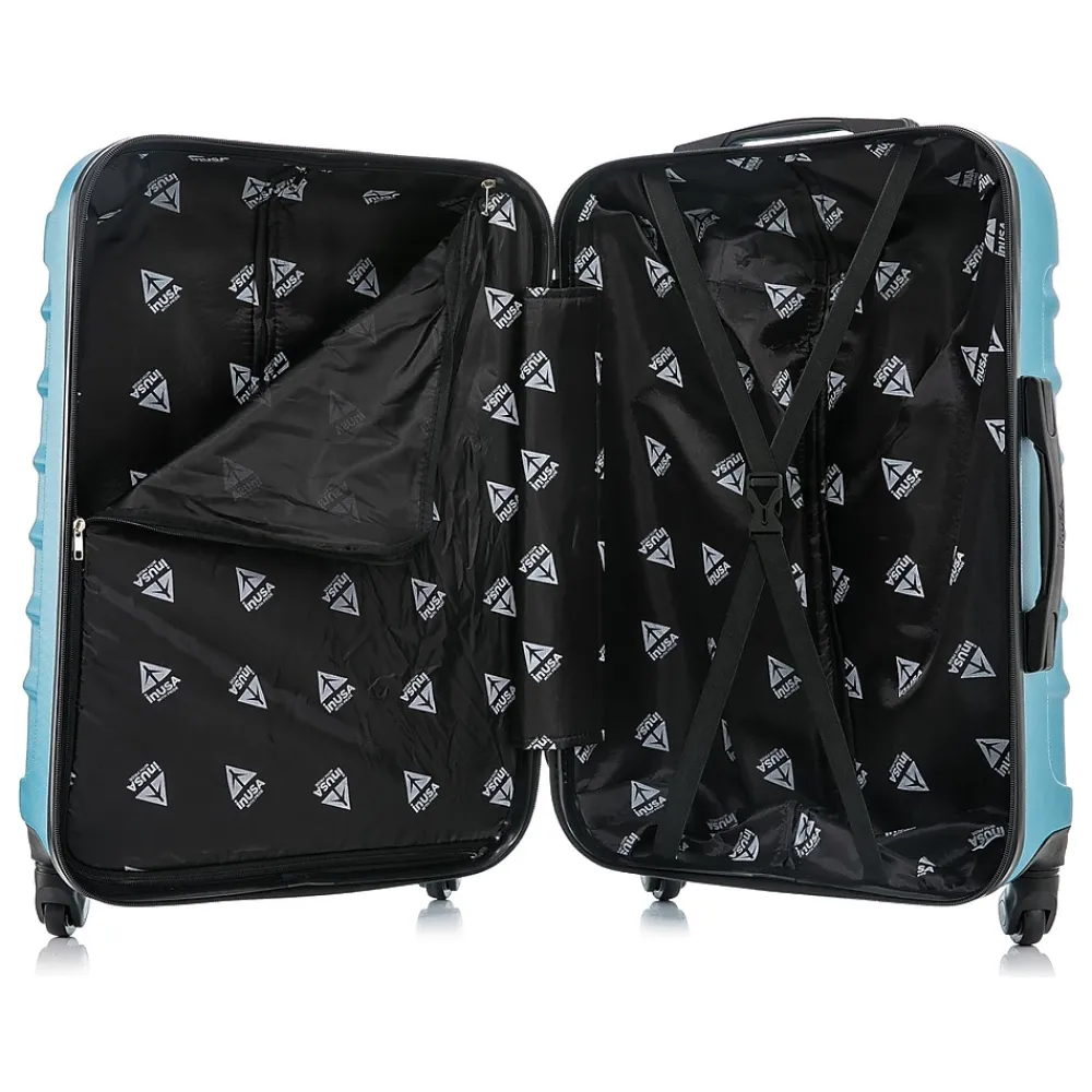 Endurance 3-Piece Hardside Spinner Luggage Set, Teal (IUENDSML-TEA)<InUSA Hot