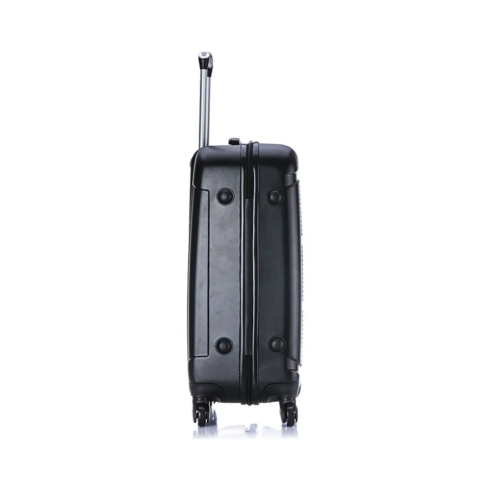 Pilot 3-Piece Hardside Spinner Luggage Set, Black (IUPILSML-COA)<InUSA New