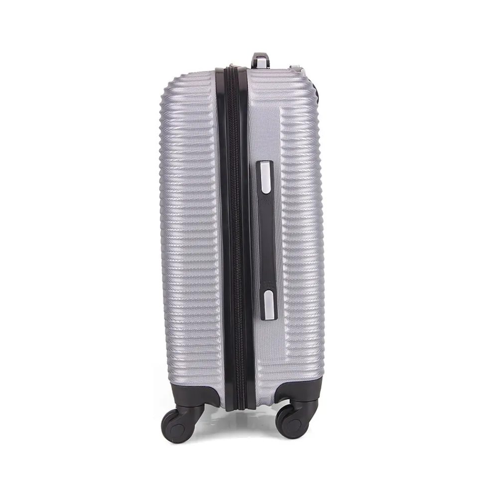 Royal 20" Hardside Carry-On Suitcase, 4-Wheeled Spinner, Silver (IUROY00S-SIL)<InUSA Online