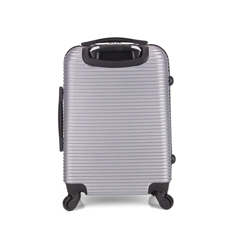 Royal 20" Hardside Carry-On Suitcase, 4-Wheeled Spinner, Silver (IUROY00S-SIL)<InUSA Online