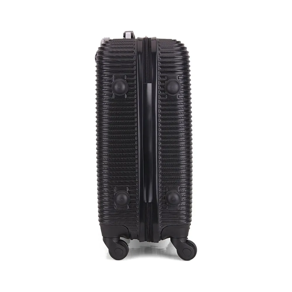 Royal 20" Hardside Carry-On Suitcase, 4-Wheeled Spinner, Black (IUROY00S-BLK)<InUSA Clearance
