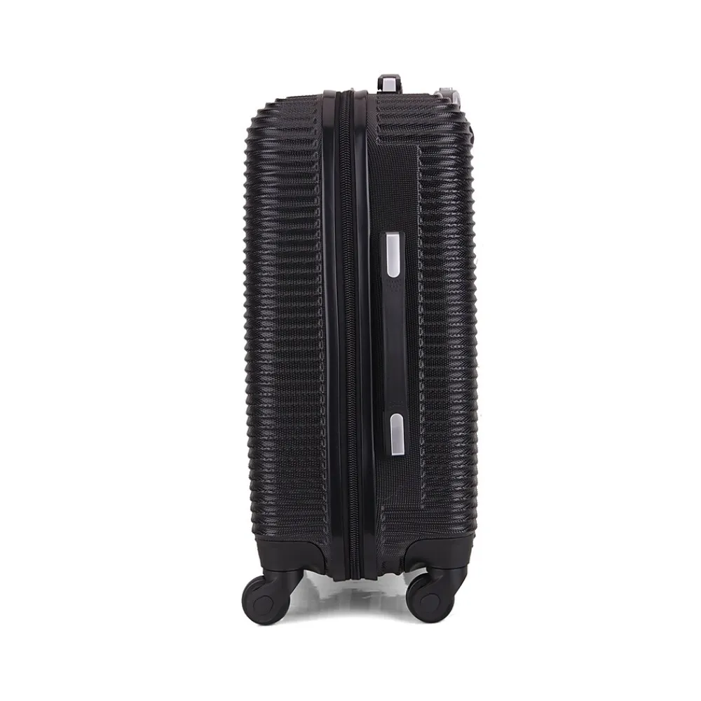 Royal 20" Hardside Carry-On Suitcase, 4-Wheeled Spinner, Black (IUROY00S-BLK)<InUSA Clearance