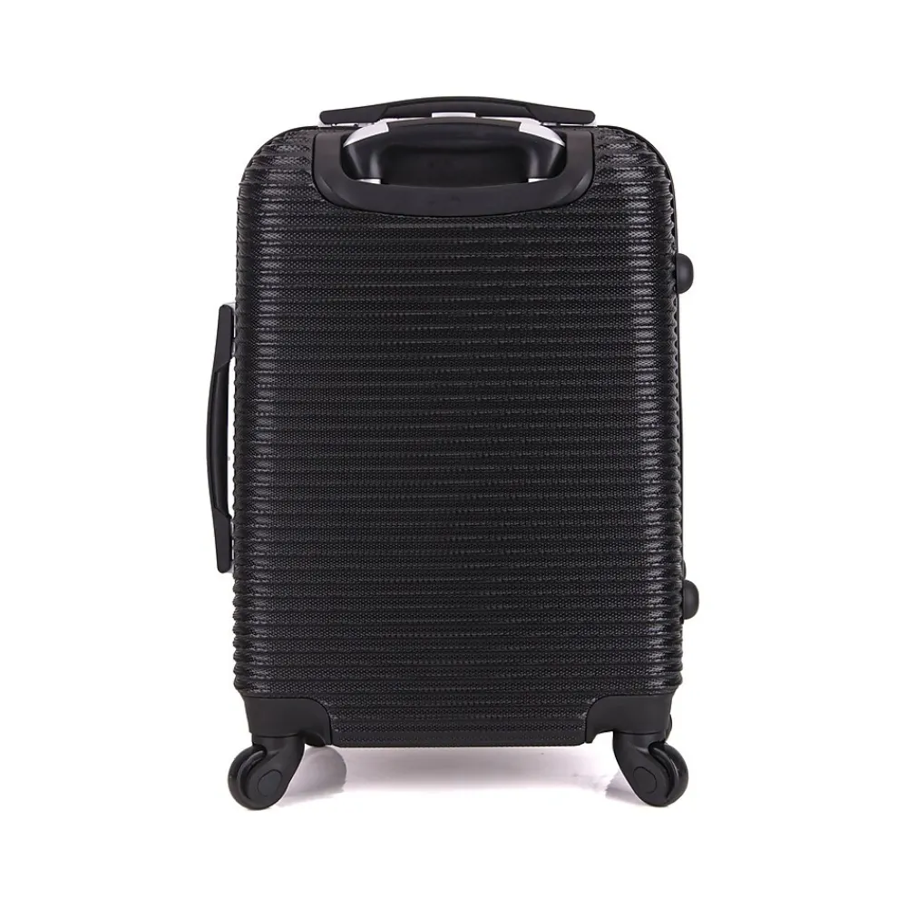 Royal 20" Hardside Carry-On Suitcase, 4-Wheeled Spinner, Black (IUROY00S-BLK)<InUSA Clearance