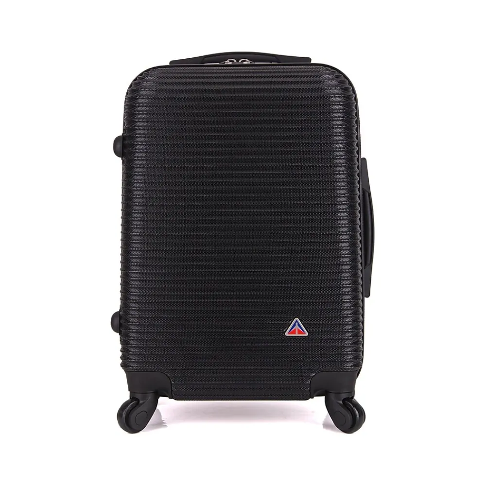 Royal 20" Hardside Carry-On Suitcase, 4-Wheeled Spinner, Black (IUROY00S-BLK)<InUSA Clearance