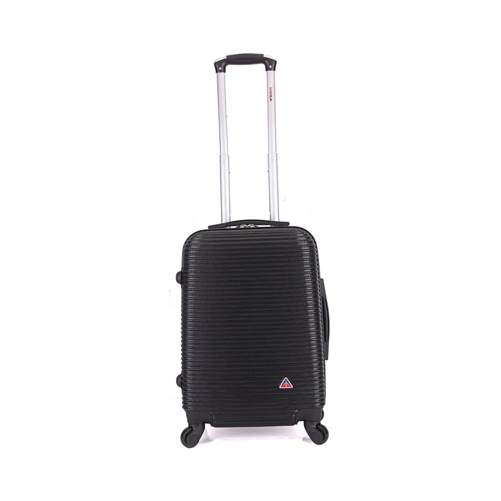 Royal 20" Hardside Carry-On Suitcase, 4-Wheeled Spinner, Black (IUROY00S-BLK)<InUSA Clearance