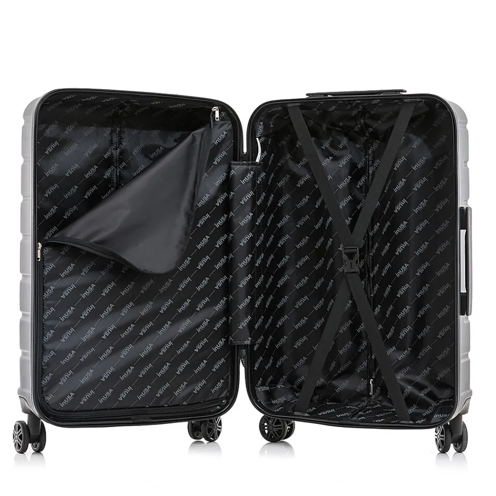 Trend 20" Hardside Carry-On Suitcase, 4-Wheeled Spinner, Black (IUTRE00S-BLK)<InUSA Hot