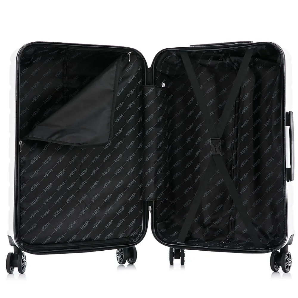 Trend 20" Hardside Carry-On Suitcase, 4-Wheeled Spinner, White (IUTRE00S-WHI)<InUSA Hot