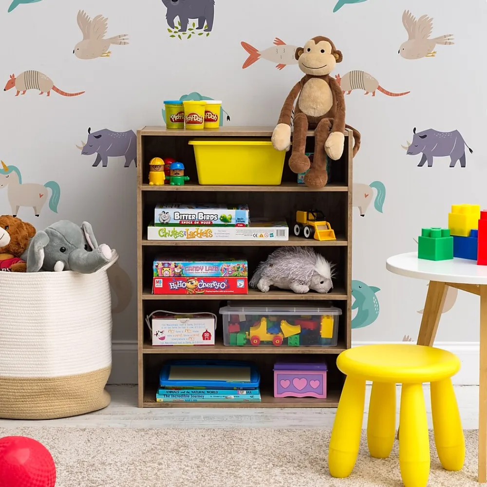 Bookcases*Iris 31.51" 5-Shelf Bookcase, Brown (596986)