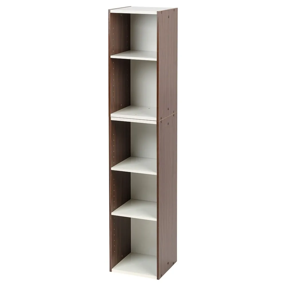 Shelving*Iris ® 11" x 34" Space Saving Shelf, Walnut Brown (596308)